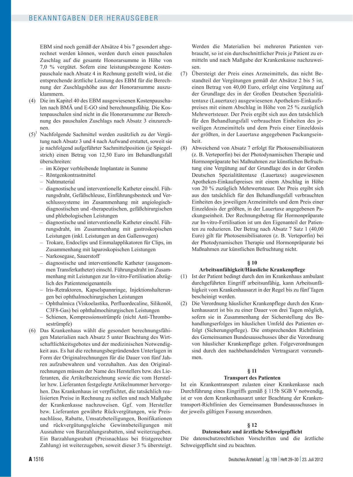 Vorschauseite 4: Vertrag nach § 115b Abs. 1 SGB V – Ambulantes Operieren und sonstige stationsersetzende Eingriffe im Krankenhaus – (AOP-Vertrag)