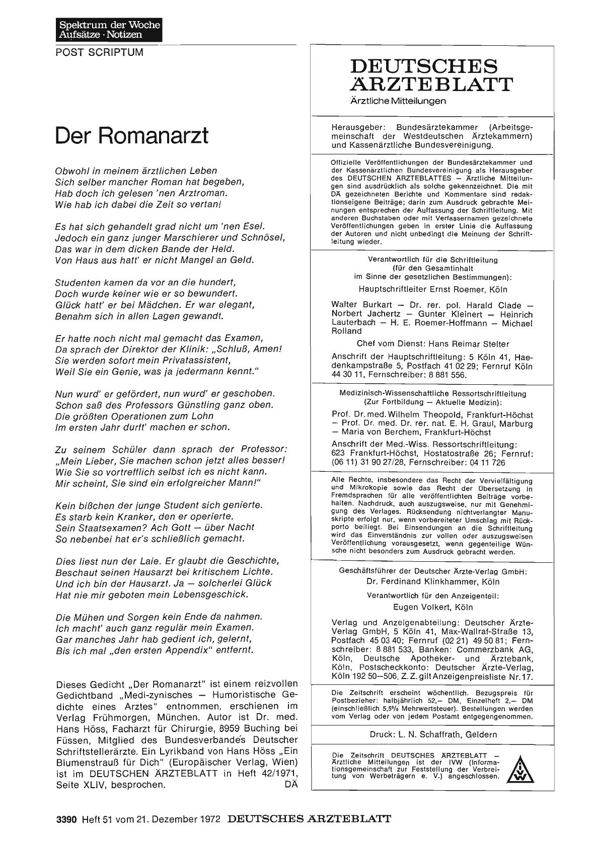 Vorschauseite 1: Der Romanarzt