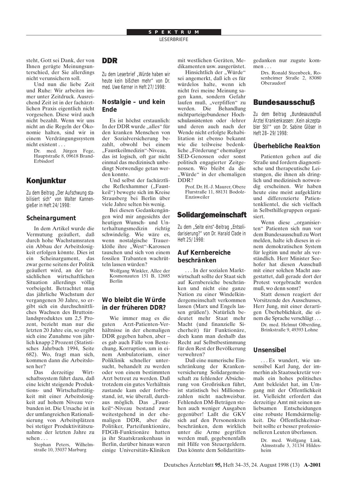 Vorschauseite 1: Solidargemeinschaft: Auf Kernbereiche beschränken