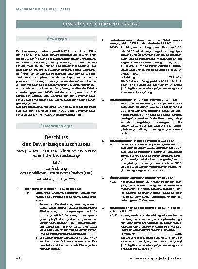 Vorschauseite 2: Bekanntmachung eines Beschlusses des Gemeinsamen Bundesausschusses über die Erstfassung der Richtlinie des Gemeinsamen Bundesausschusses über die berufsgruppenübergreifende, koord…