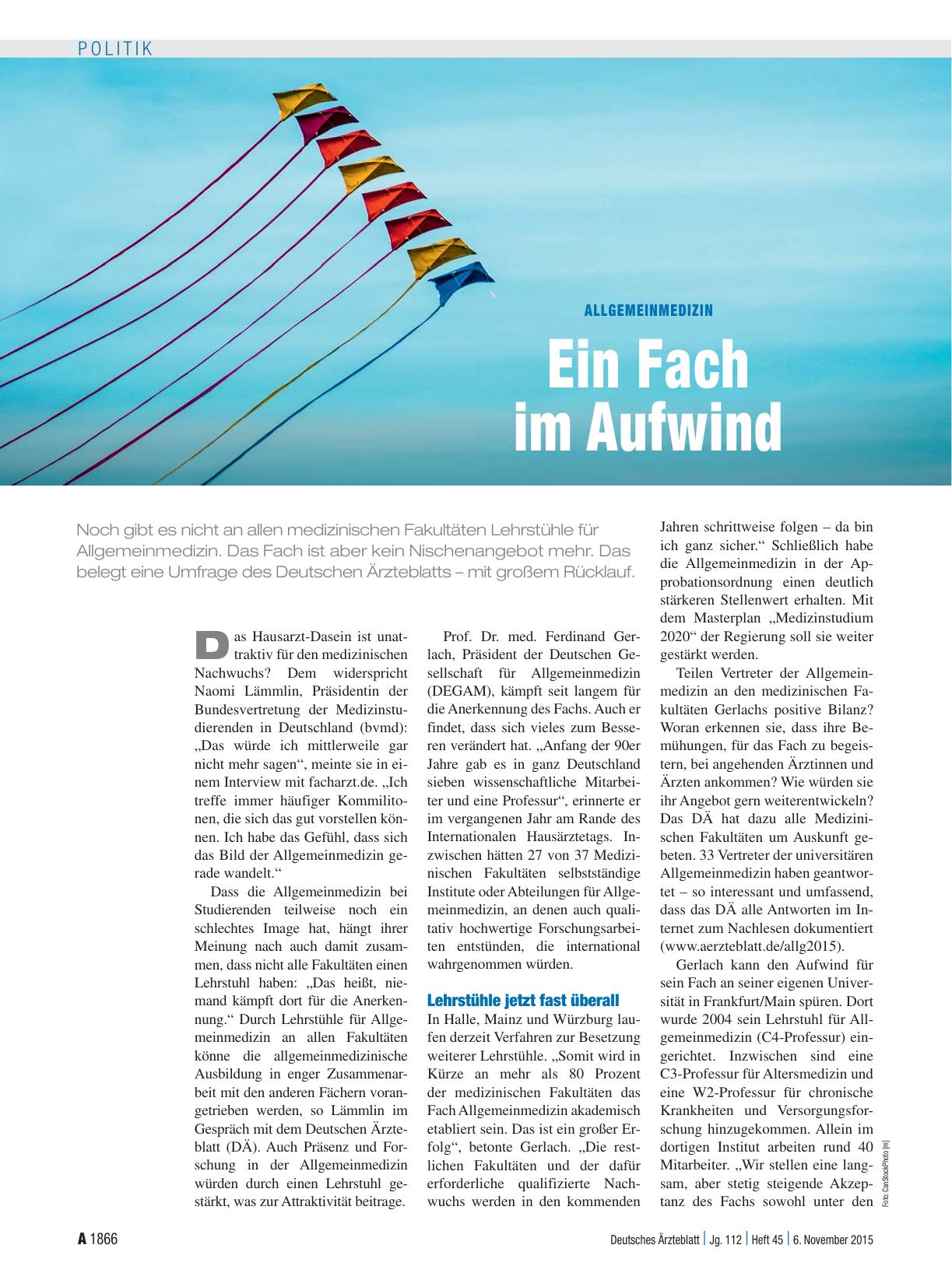 Vorschauseite 1: Allgemeinmedizin: Ein Fach im Aufwind