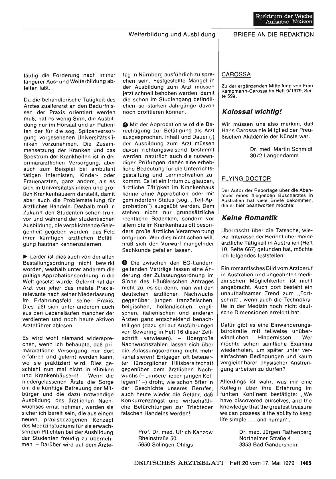 Vorschauseite 1: FL YING DOCTOR: Keine Romantik