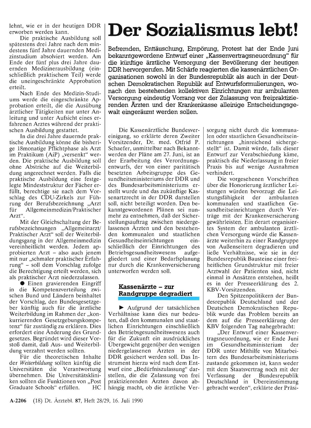 Vorschauseite 1: Der Sozialismus lebt!