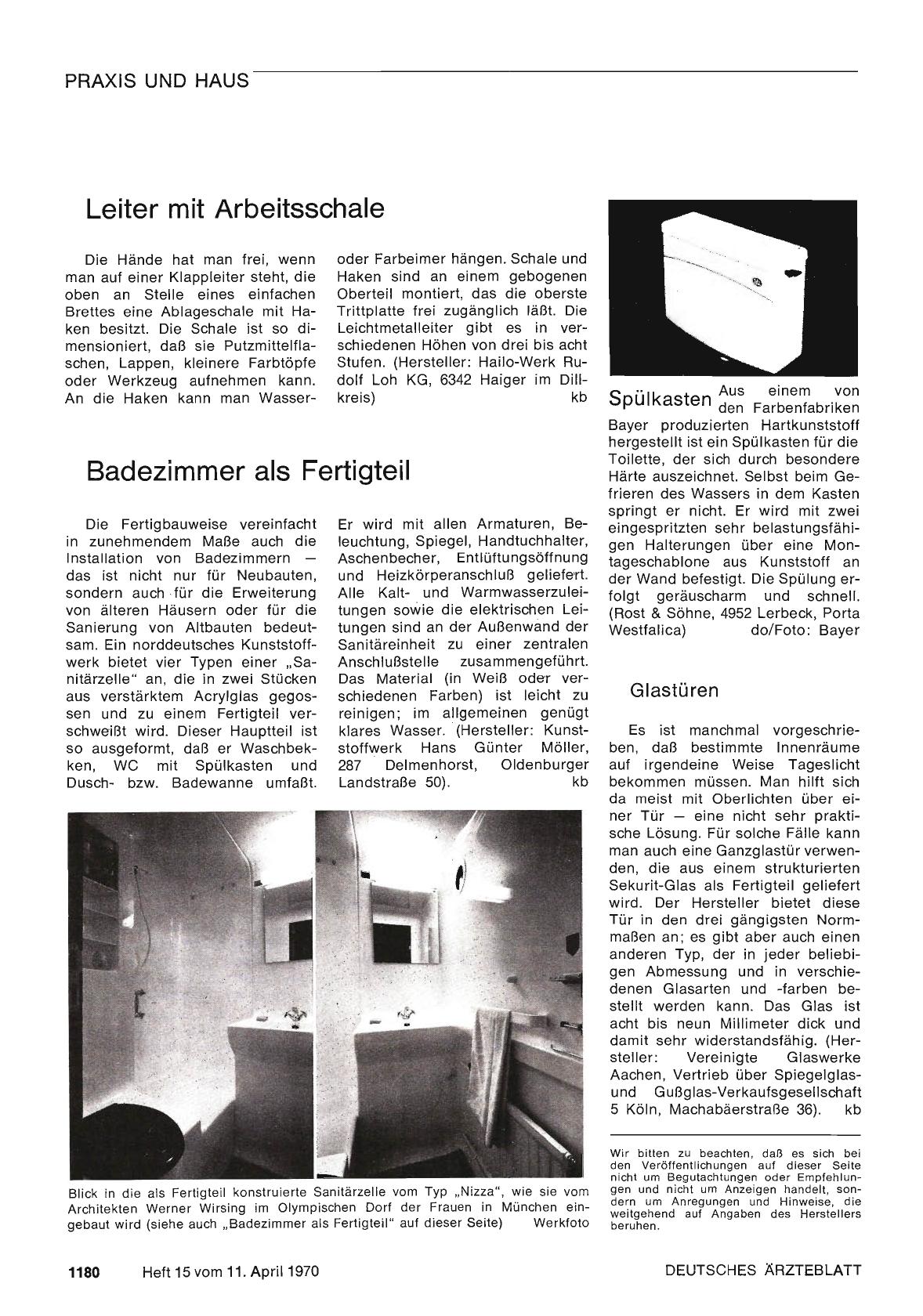 Vorschauseite 1: Leiter mit Arbeitsschale