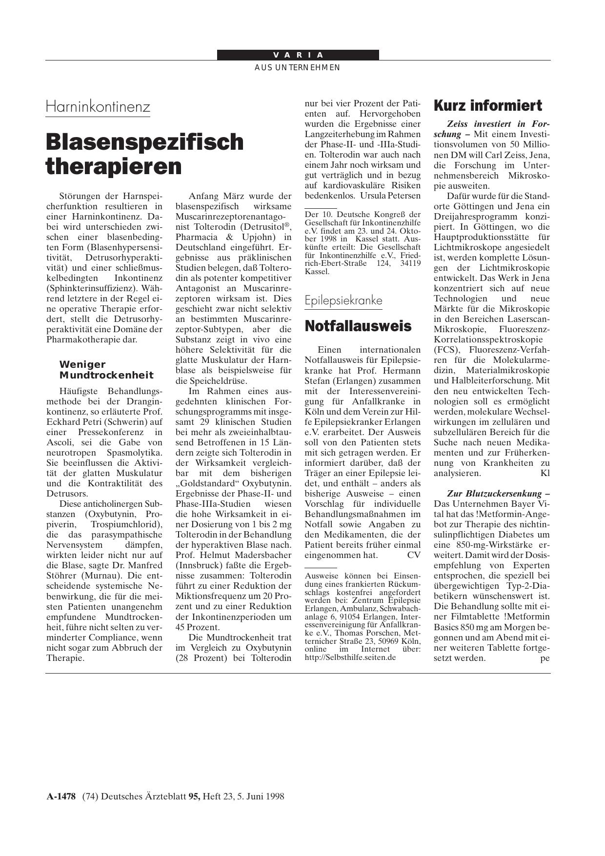 Vorschauseite 1: Zeiss investiert in Forschung