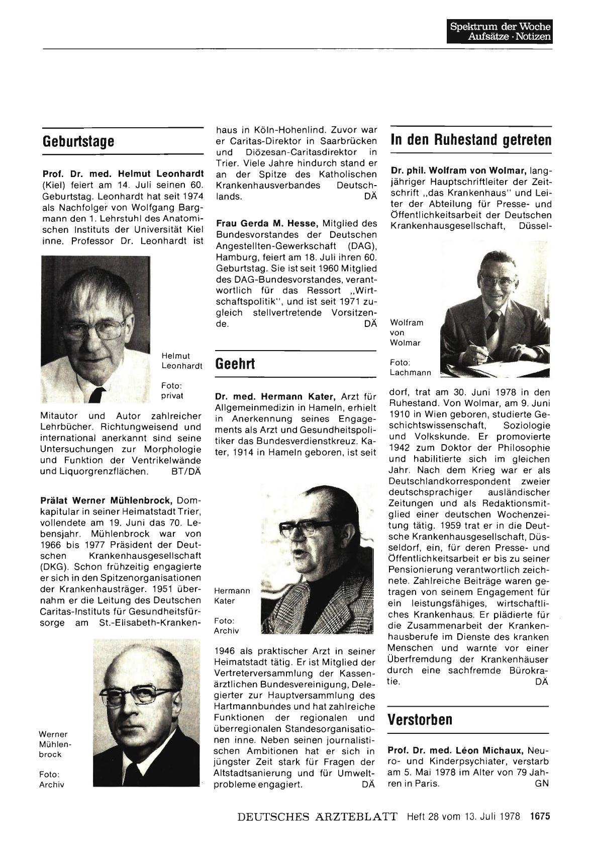 Vorschauseite 1: Geehrt