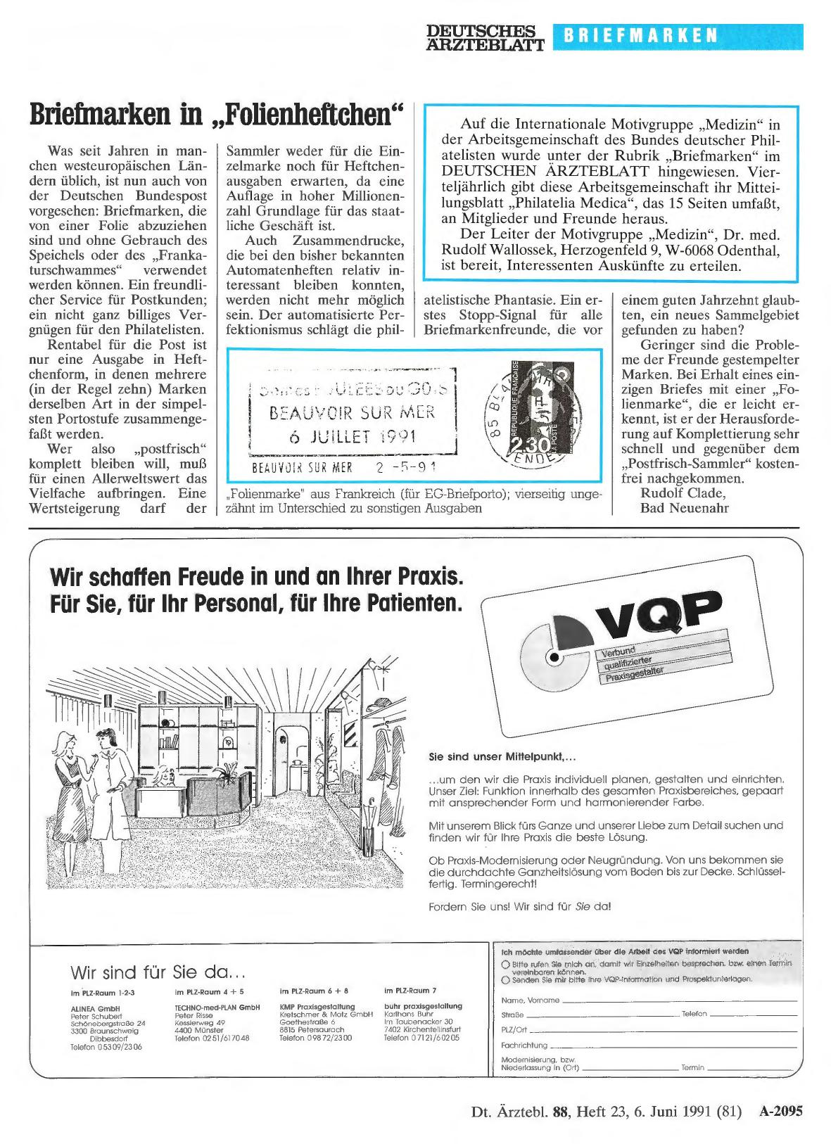 Vorschauseite 1: Briefmarken in „Folienheftchen“