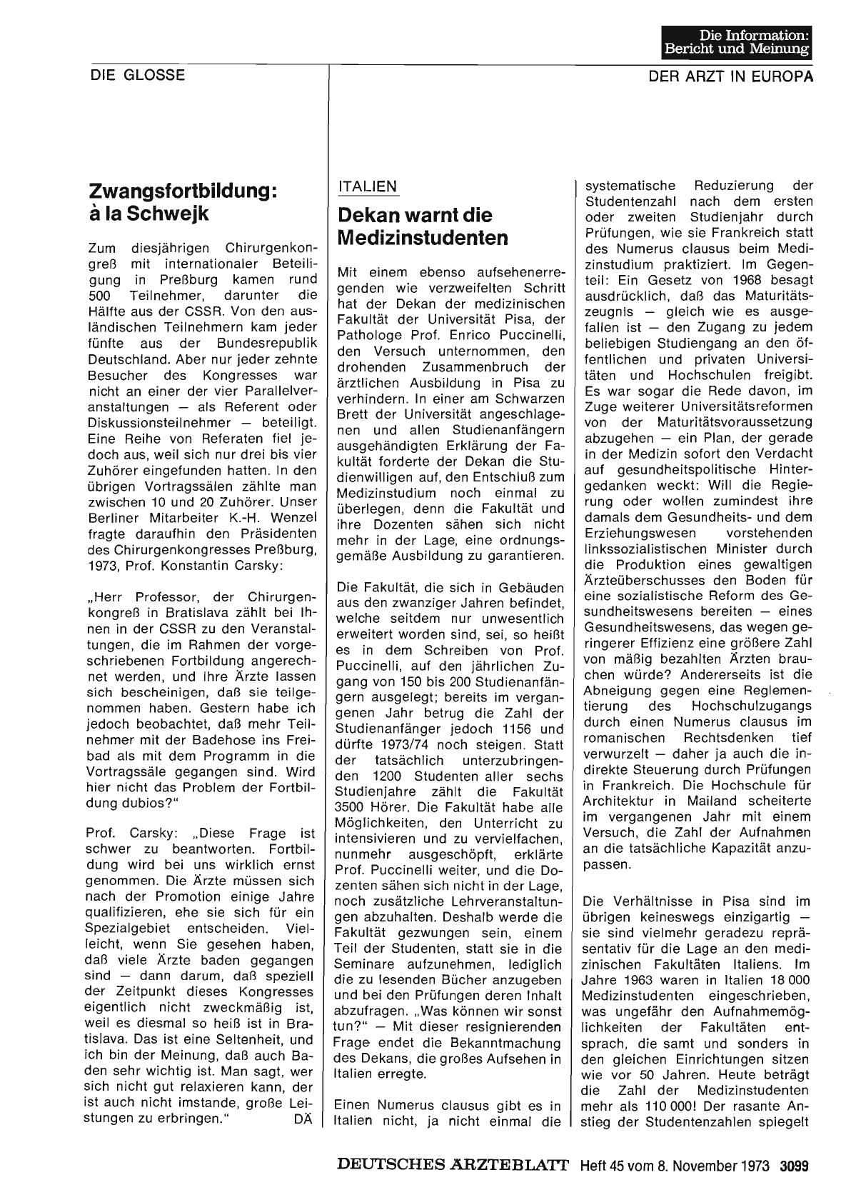 Vorschauseite 1: Zwangsfortbildung: à la Schwejk