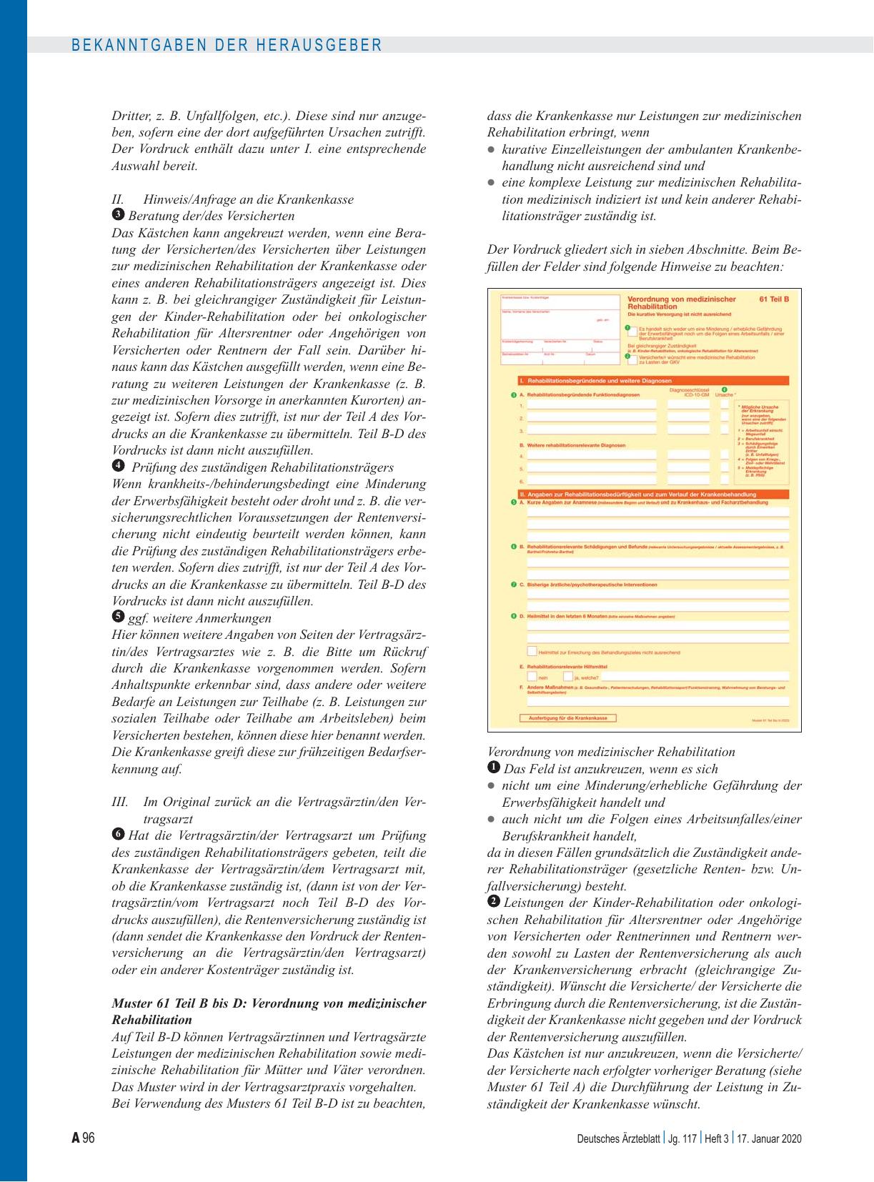 Vorschauseite 2: 53. Änderung der Vereinbarung über Vordrucke für die vertragsärztliche Versorgung vom 1. April 1995: Artikel 1, Artikel 2, Artikel 3, Inkrafttreten