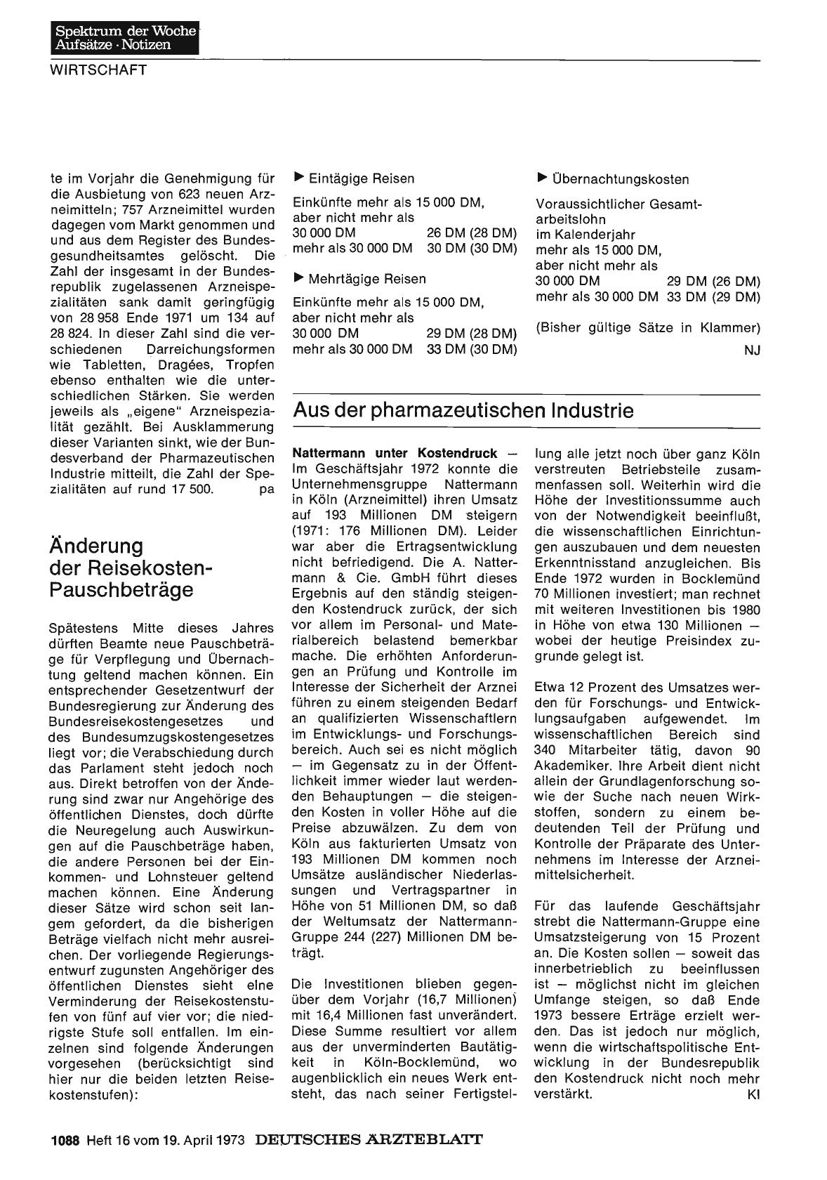 Vorschauseite 1: Aus der pharmazeutischen Industrie