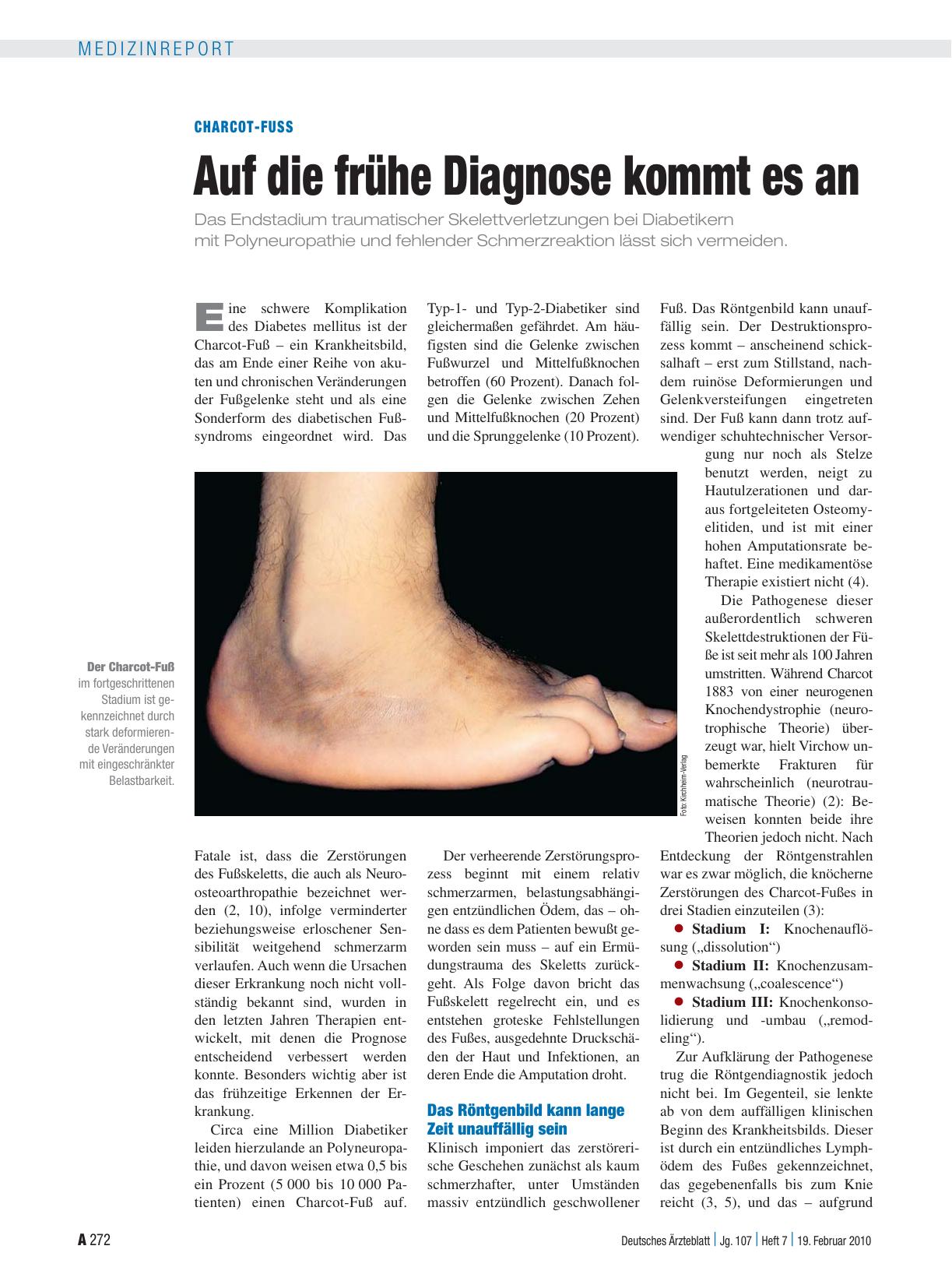 Vorschauseite 1: Charcot-Fuss: Auf die frühe Diagnose kommt es an