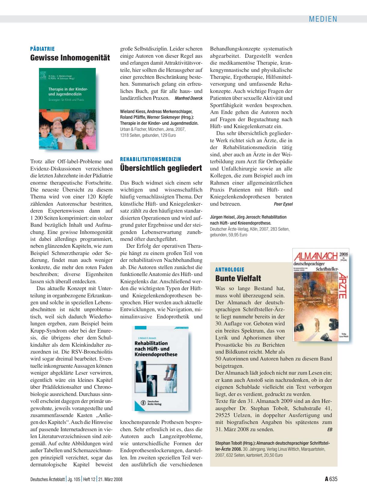 Vorschauseite 1: Pädiatrie: Gewisse Inhomogenität
