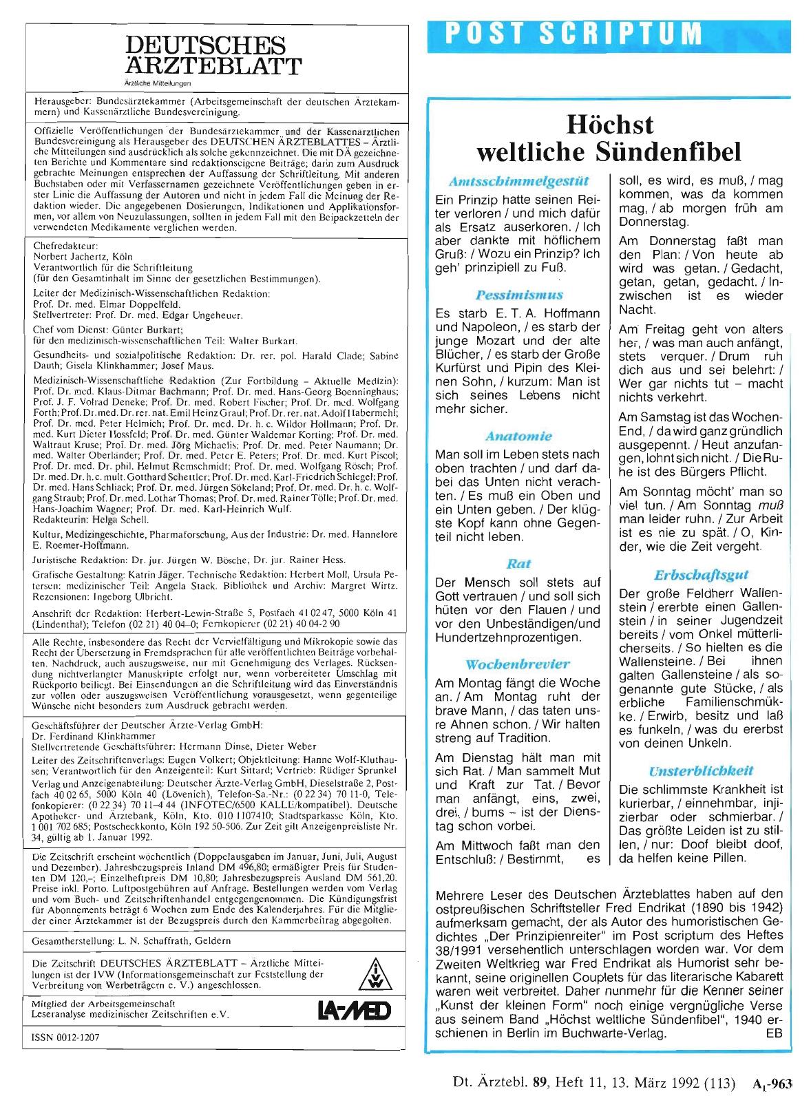 Vorschauseite 1: Höchst weltliche Sündenfibel