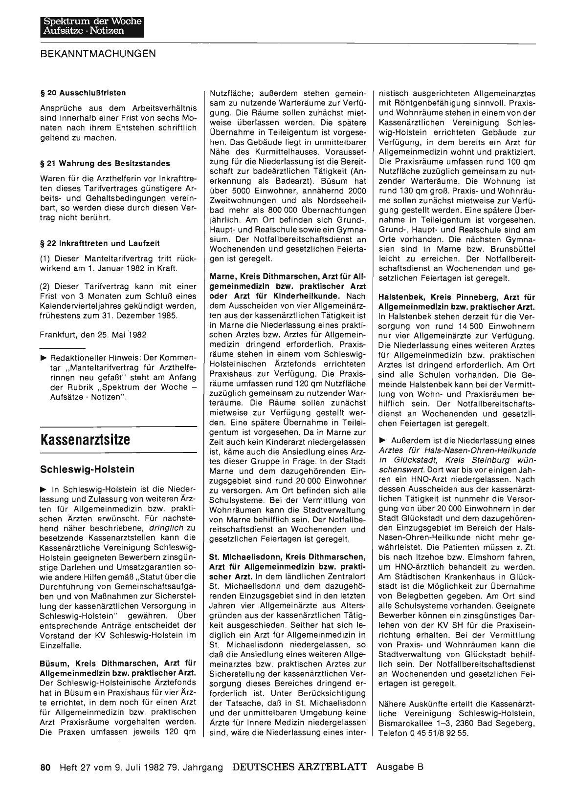 Vorschauseite 1: Kassenarztsitze