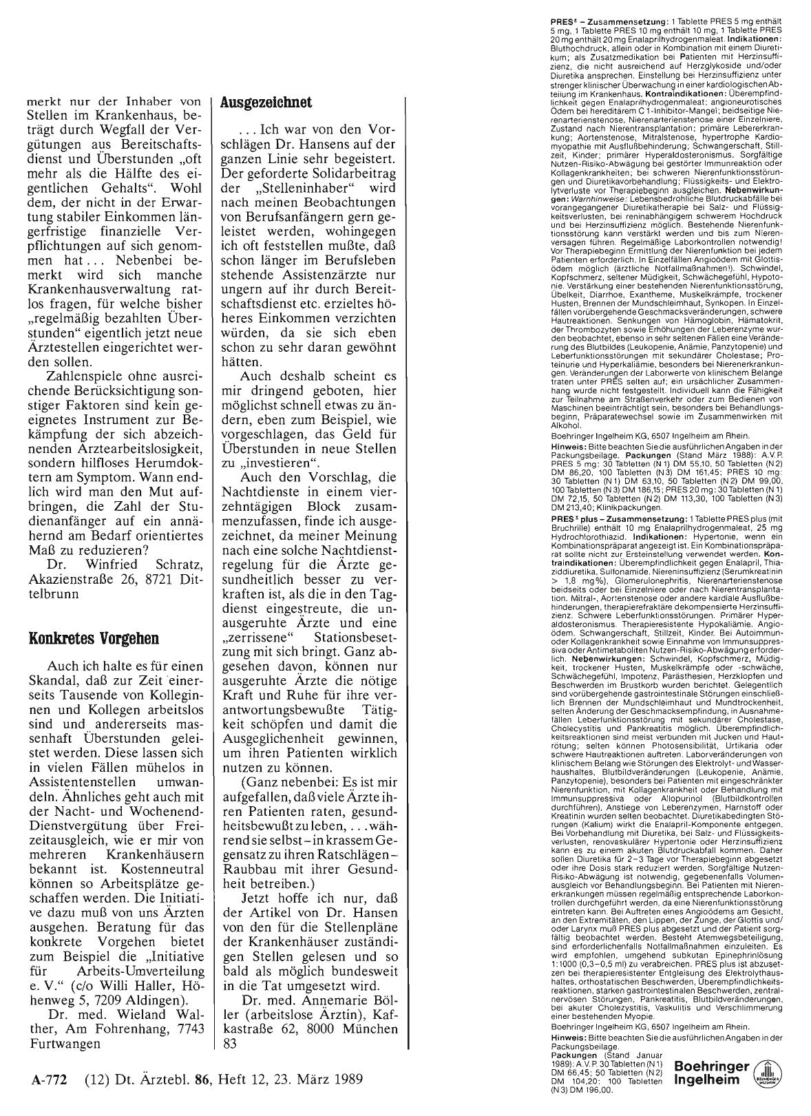 Vorschauseite 1: ARBEITSLOSIGKEIT: Konkretes Vorgehen
