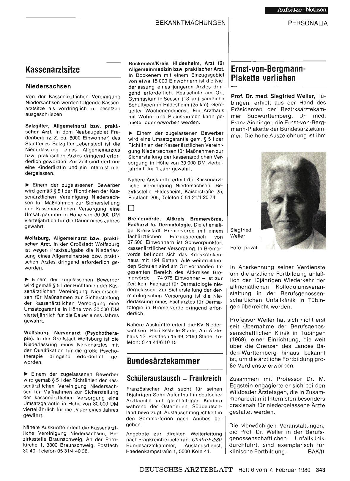Vorschauseite 1: Bundesärztekammer