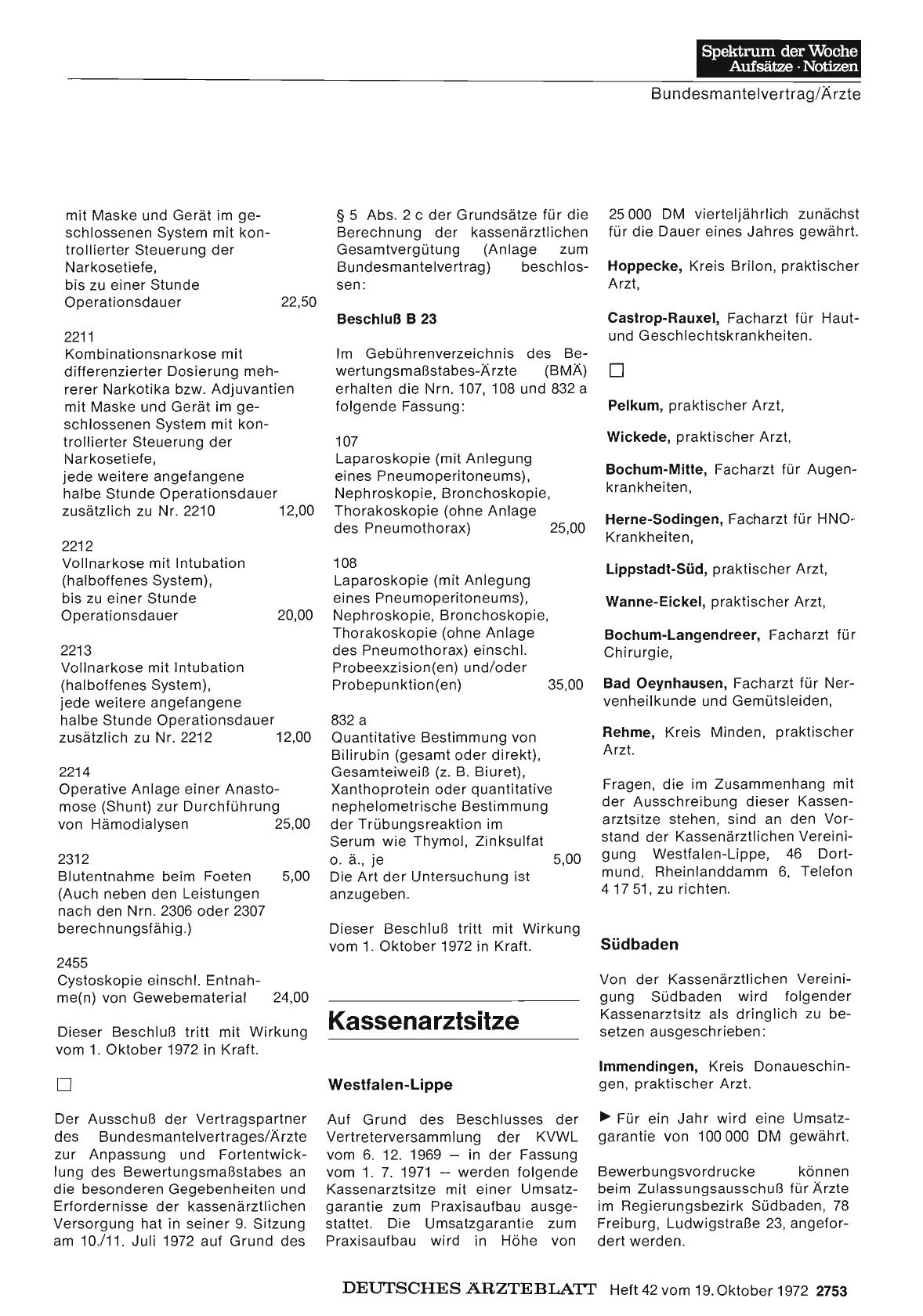Vorschauseite 1: Kassenarztsitze