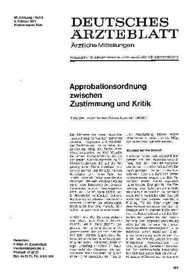 Vorschauseite 1: Approbationsordnung zwischen Zustimmung und Kritik: Trotz Unzulänglichkeiten: Reform kann nun anlaufen