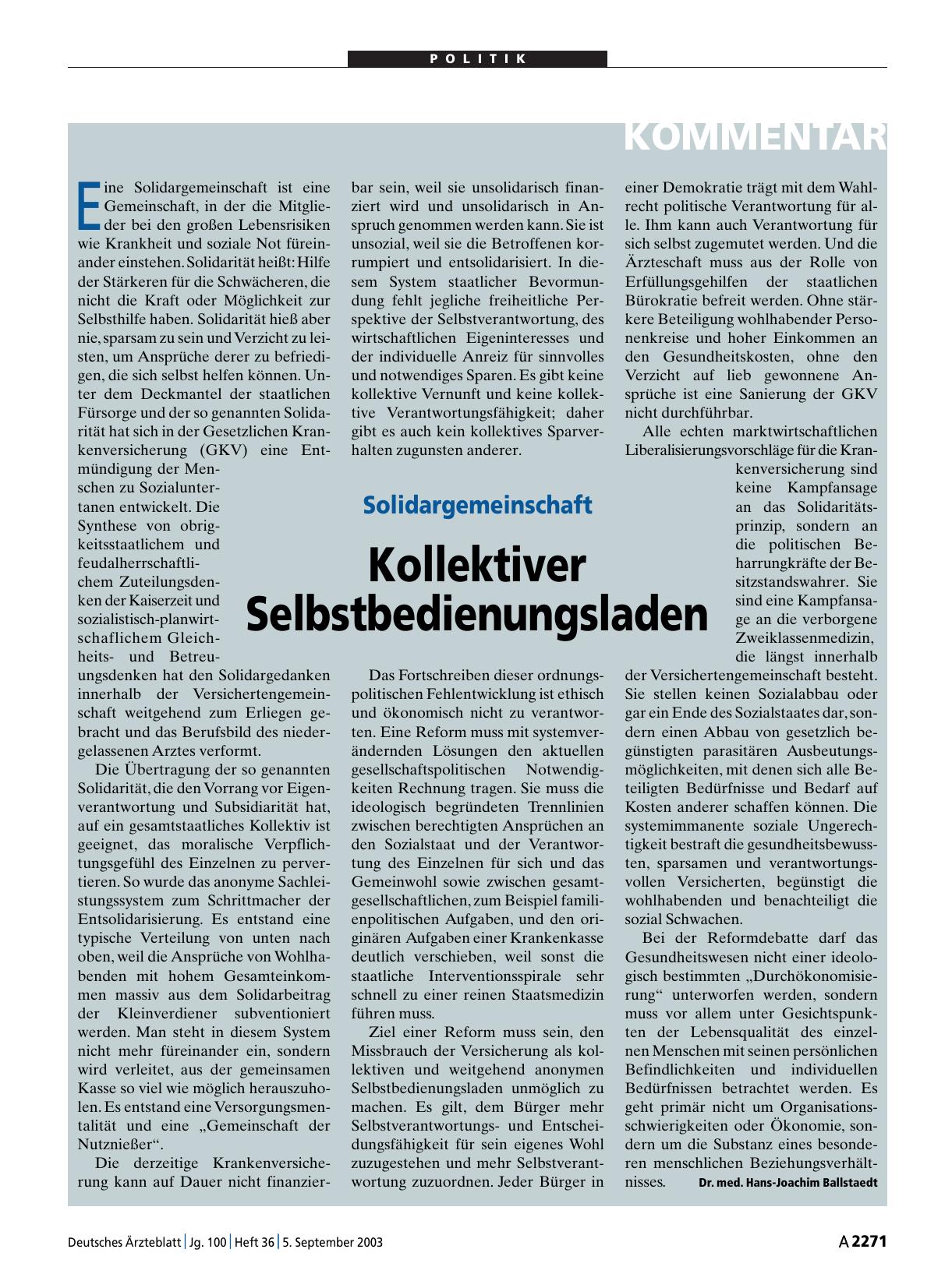 Vorschauseite 1: Solidargemeinschaft: Kollektiver Selbstbedienungsladen