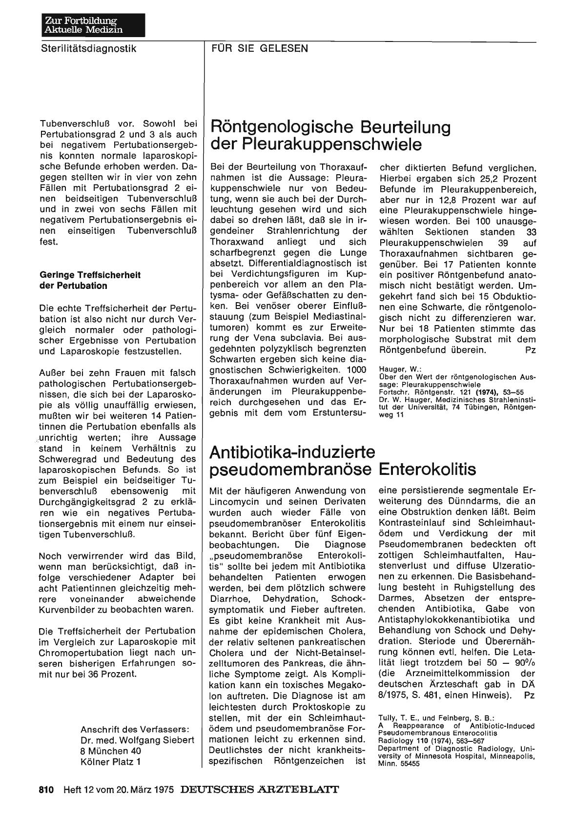 Vorschauseite 1: Antibiotika-induzierte pseudomembranöse Enterokolitis