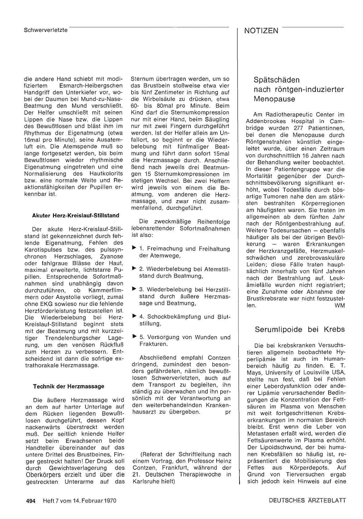 Vorschauseite 1: Spätschäden nach röntgen-induzierter Menopause