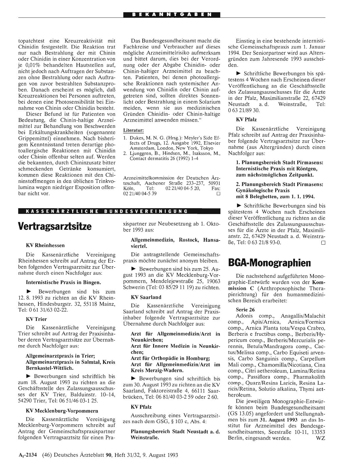 Vorschauseite 1: BGA-Monographien