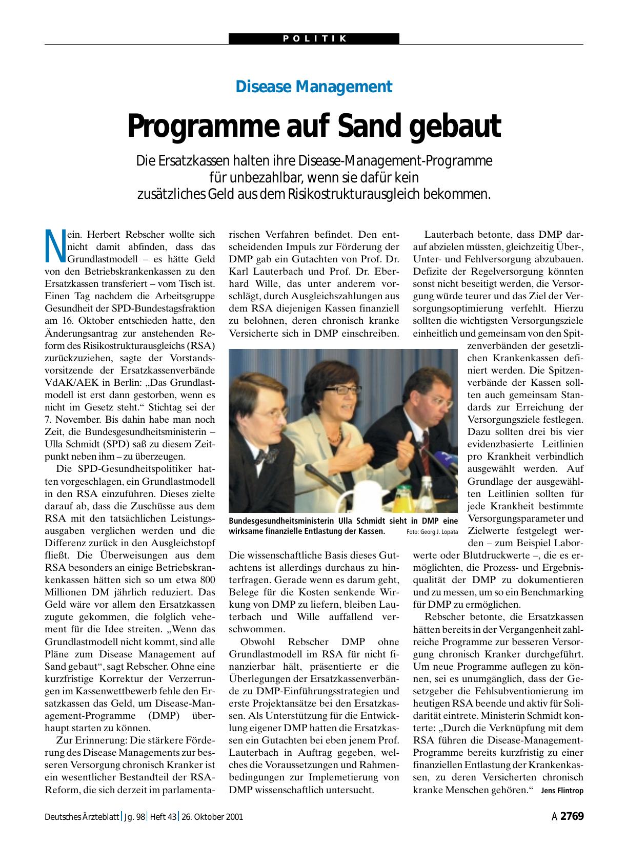 Vorschauseite 1: Disease Management: Programme auf Sand gebaut