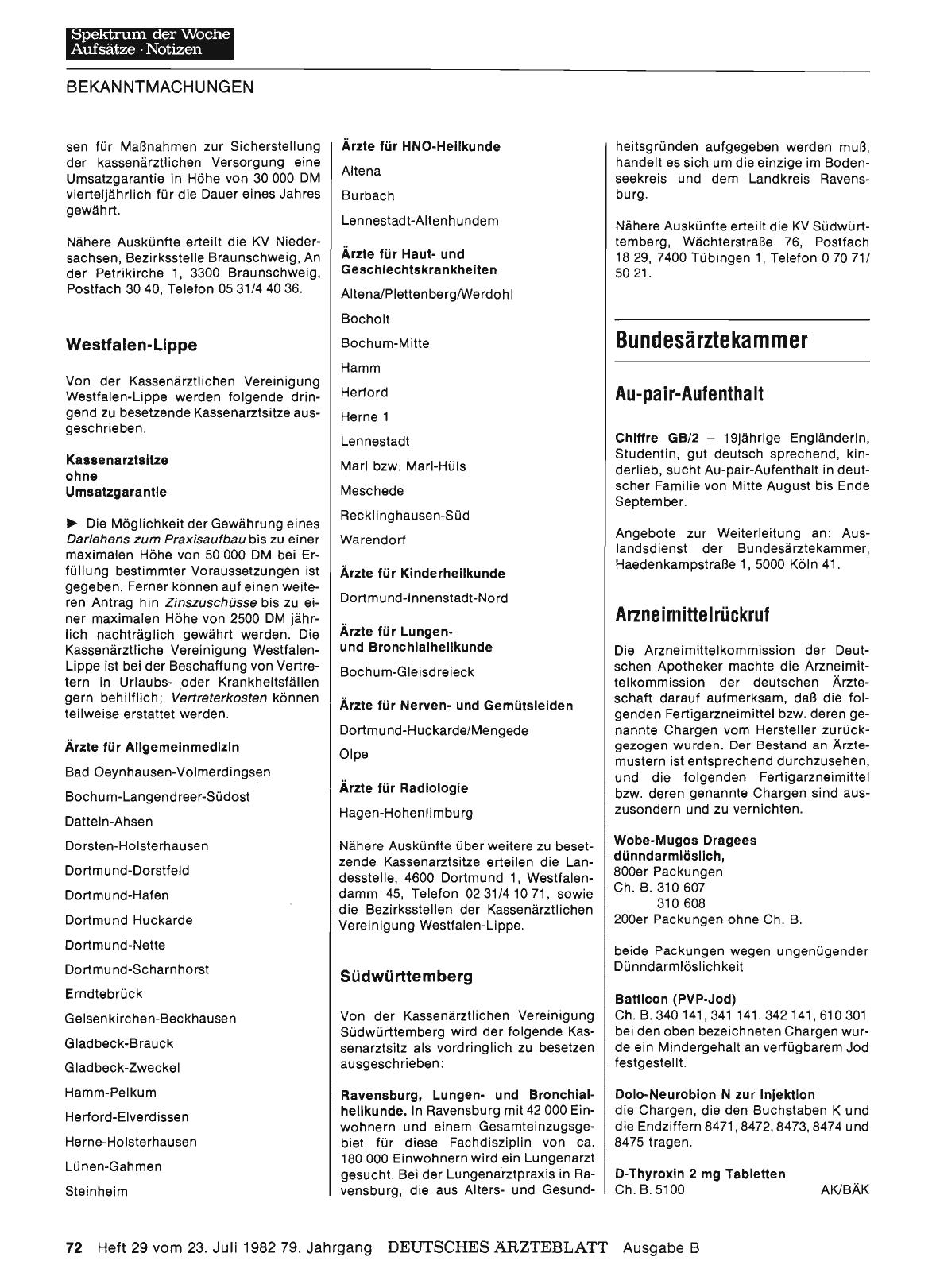Vorschauseite 1: Bundesärztekammer
