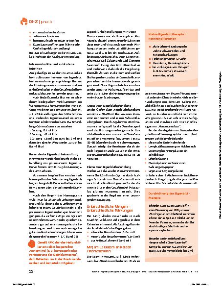 Vorschauseite 2: Eigenbluttherapie bei Hauterkrankungen