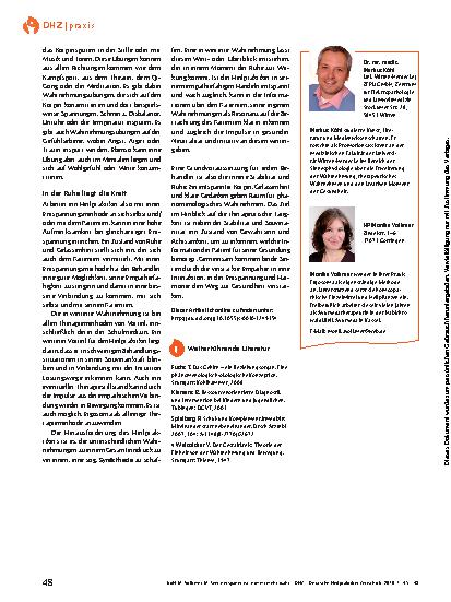 Vorschauseite 4: Wer entspannt ist, nimmt mehr wahr