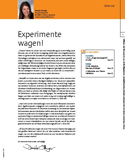 Vorschauseite 1: Experimente wagen!