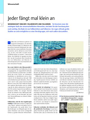 Vorschauseite 1: Wissenschaft erklärt: Fallberichte und Fallserien – Jeder fängt mal klein an