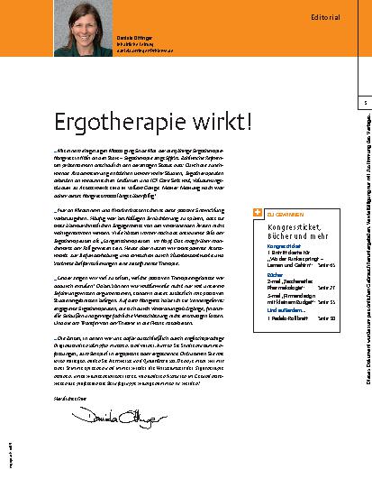 Vorschauseite 1: Ergotherapie wirkt!