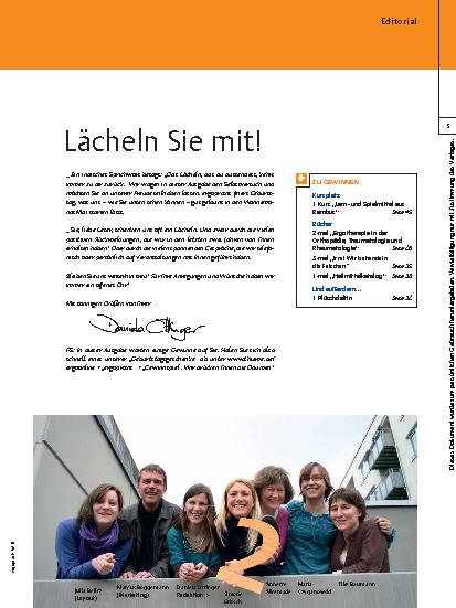 Vorschauseite 1: Lächeln Sie mit!