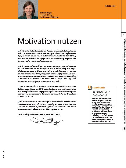 Vorschauseite 1: Motivation nutzen
