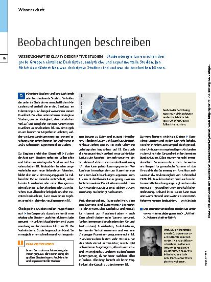 Vorschauseite 1: Wissenschaft erklärt: Deskriptive Studien – Beobachtungen beschreiben