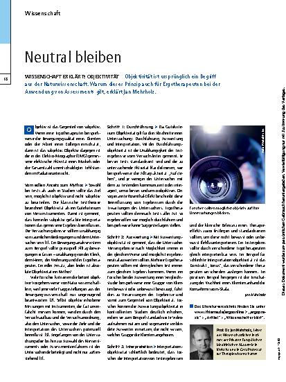 Vorschauseite 1: Wissenschaft erklärt: Objektivität – Neutral bleiben