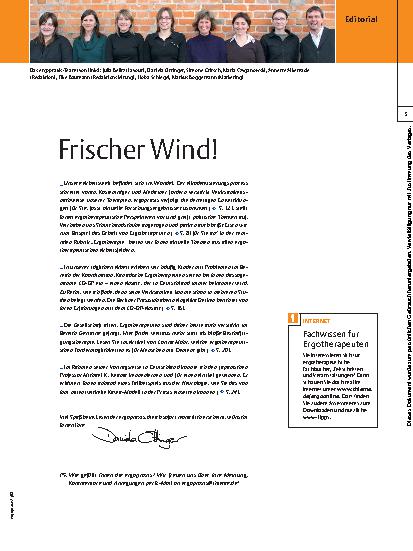Vorschauseite 1: Frischer Wind!