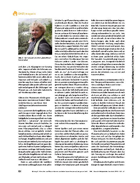 Vorschauseite 2: Im Gespräch – „Menschen, die Pflanzen kennen und lieben, finden Freunde auf der ganzen Welt.“