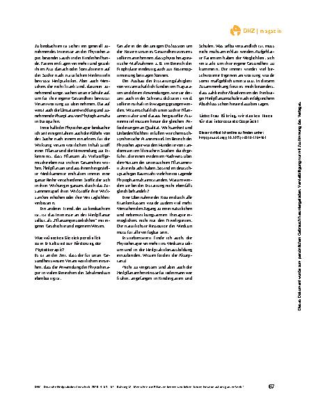 Vorschauseite 4: Im Gespräch – „Menschen, die Pflanzen kennen und lieben, finden Freunde auf der ganzen Welt.“