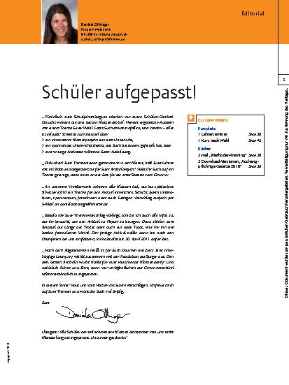 Vorschauseite 1: Schüler aufgepasst!