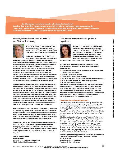 Vorschauseite 2: Vier Fachleute – Vier Behandlungsstrategien Behandlung der Hypertonie
