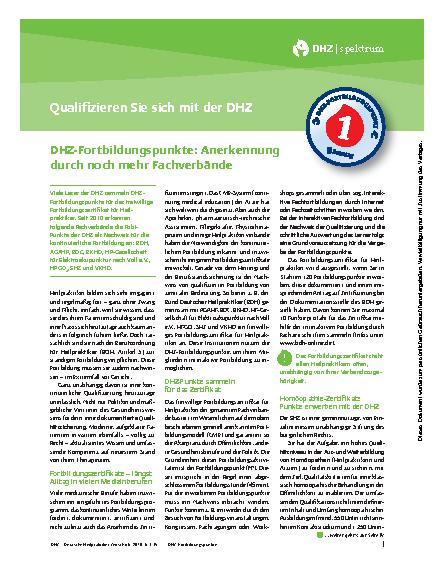 Vorschauseite 1: Qualifizieren Sie sich mit der DHZ