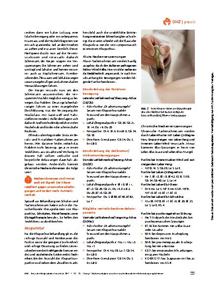 Vorschauseite 2: Schröpfen, Akupunktur, Blutegel & Co.: Nackensteifigkeit I und ihre naturheilkundlichen Behandlungsmöglichkeiten