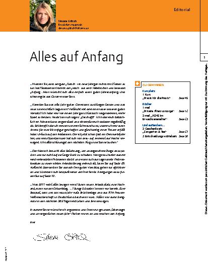Vorschauseite 1: Alles auf Anfang