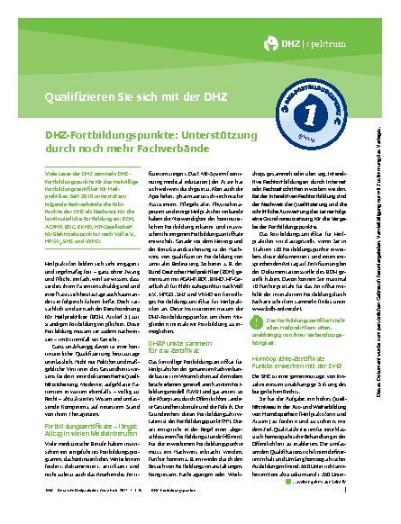 Vorschauseite 1: Qualifizieren Sie sich mit der DHZ
