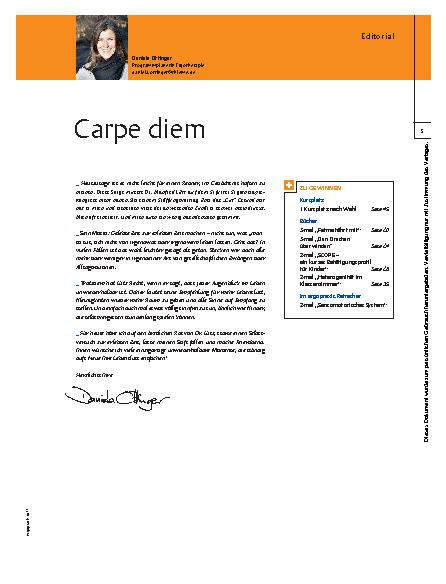 Vorschauseite 1: Carpe diem