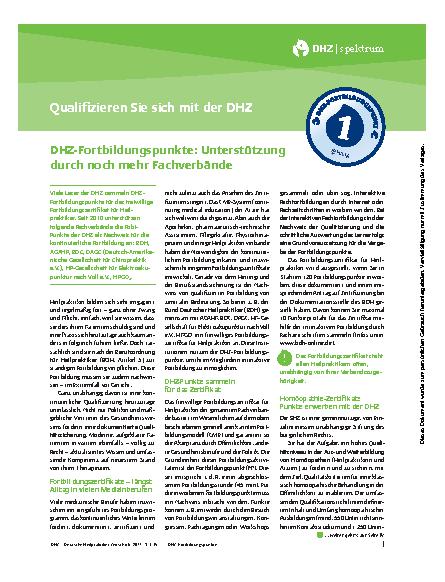 Vorschauseite 1: Qualifizieren Sie sich mit der DHZ