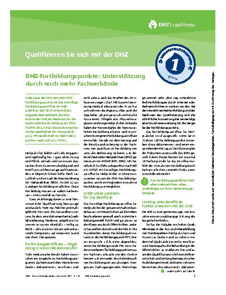 Vorschauseite 1: Qualifizieren Sie sich mit der DHZ
