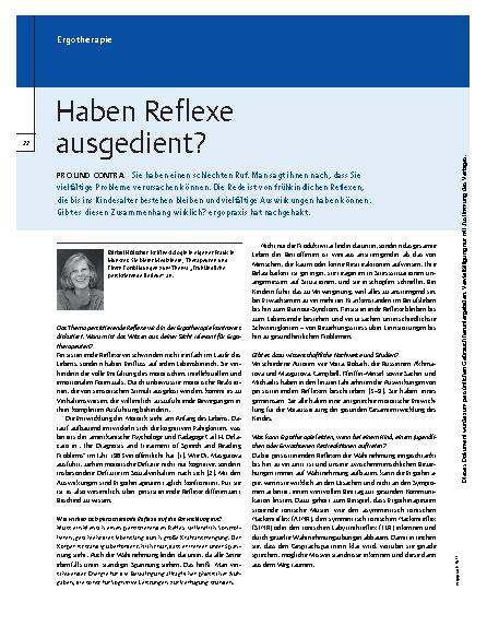 Vorschauseite 1: Pro und Contra – Haben Reflexe ausgedient?